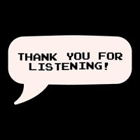 thank you for listening animation
