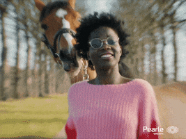 Girl Horse GIF by Pearle Opticiens Belgium