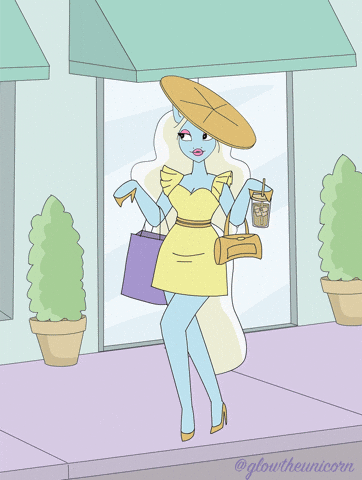 Shop Til You Drop Shopping GIF by Glow The Unicorn