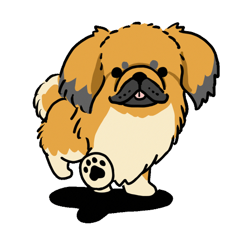 Dog Walking Sticker by うちクリ