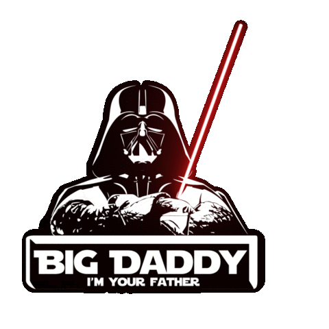 Daddy Vader Sticker by Noshup