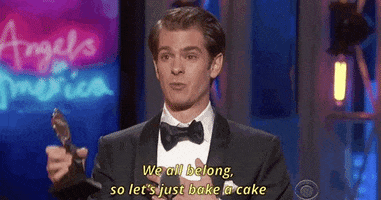 Andrew Garfield We All Belong So Lets Just Bake A Cake GIF by Tony Awards