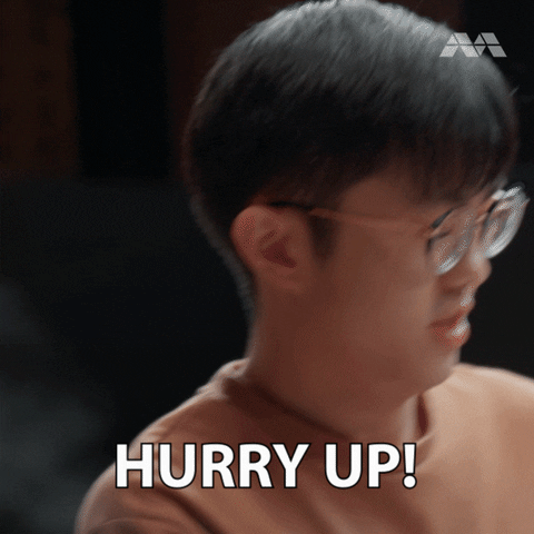 Hurry Up Panic GIF by Mediacorp SG