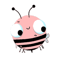 Happy Bee Sticker