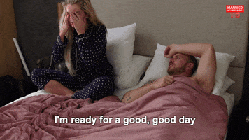 Good Morning Reaction GIF by Married At First Sight