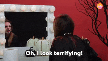 Terrifying Make Up GIF by BuzzFeed
