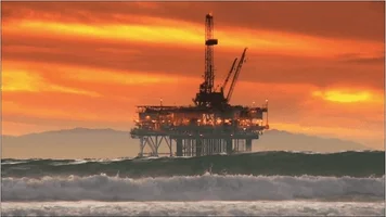 sunset oil GIF