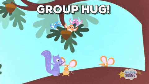 group hug gifs