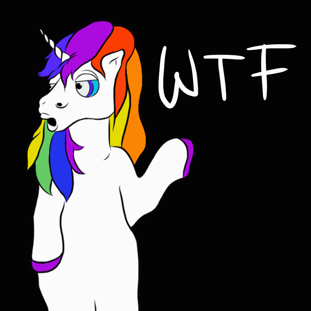 Unicorn Wtf GIF