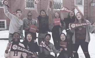 excited cheer GIF by Harvard University