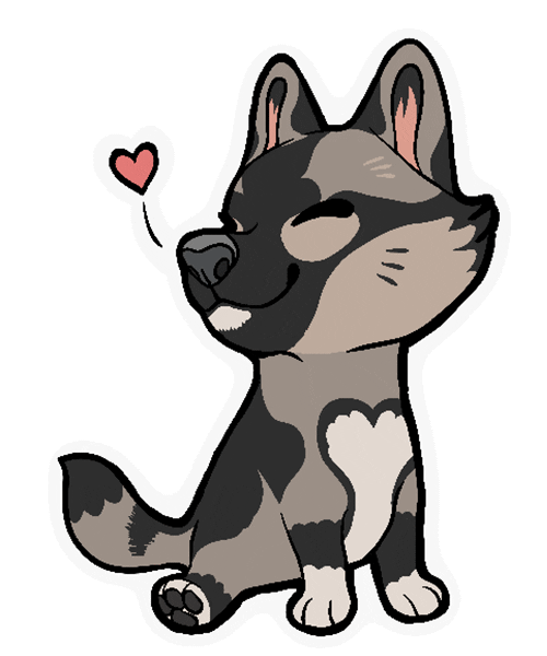 Happy In Love Sticker by Gone to the Snow Dogs