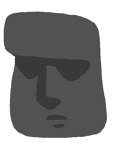 Moai Emoji Sticker - Moai Emoji - Discover & Share GIFs