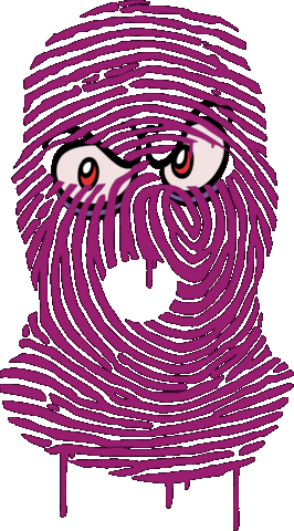 Look Mask Sticker by Gunoven