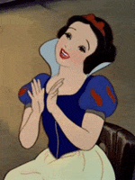 snow white clapping GIF