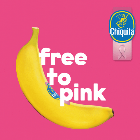breast cancer pink GIF by Chiquita