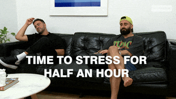 Stressing Stressed Out GIF by Gogglebox Australia