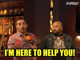 Here To Help Friend GIF by Nearly Average Wrestling