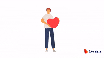 Biteable love valentines day valentinesday animated love GIF