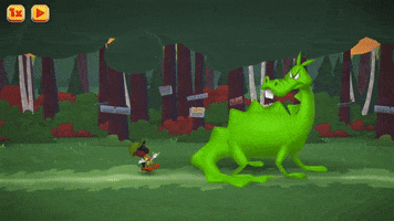 go away dragon GIF by Looney Tunes World of Mayhem