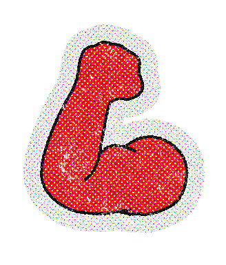 Muscle Sticker by OCA Design