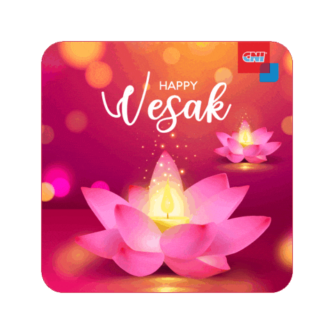 Vesak Day Meditation Sticker by CNI