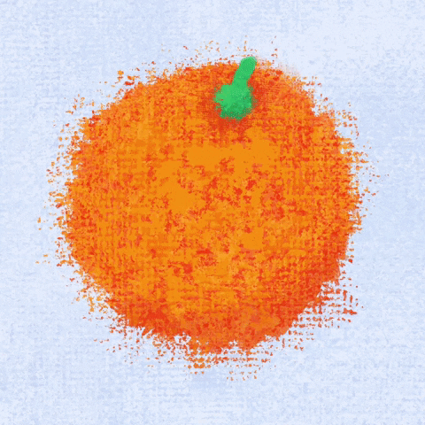 Orange Fruit GIF by Kev Lavery