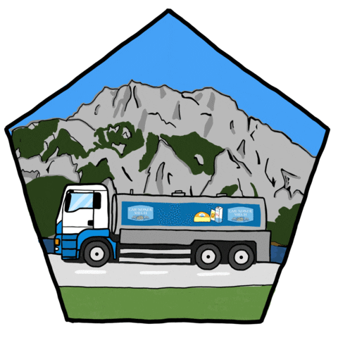 Truck Traunstein Sticker by Gmundner Milch