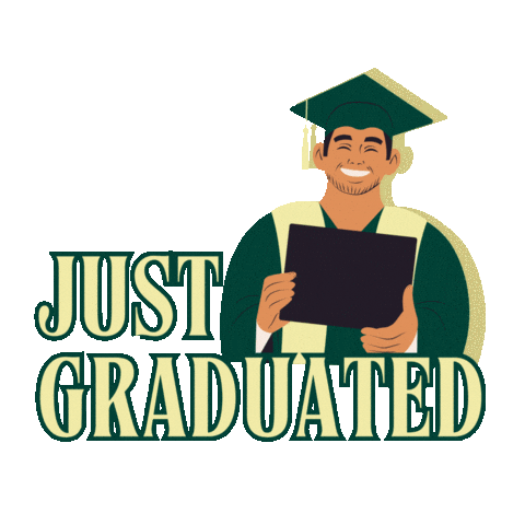 Graduation Grad Sticker by King's Communicationshttps://www.instagram.com/kingsatwestern/