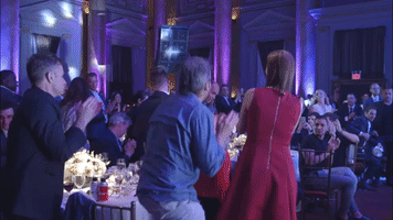 standing ovation walking GIF by Clio Awards