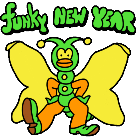 new years eve animation Sticker by Kyle Platts
