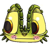 Awkward Lizard Sticker