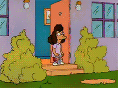 playing the simpsons GIF