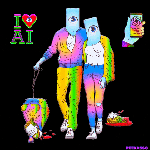 Artificial Intelligence Love GIF by PEEKASSO