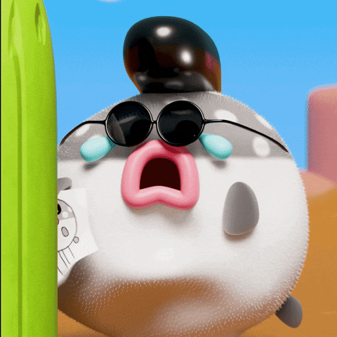 Scared Funny Face GIF