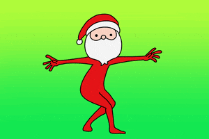 Happy Santa Claus GIF by wakuta