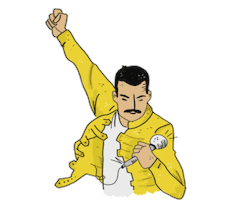 80S Rock Sticker by Teatro Sánchez Aguilar