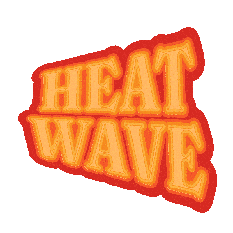 Heat Wave Summer Sticker