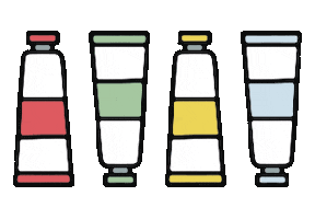 Art Fun Sticker by Lu Sento Sé Design Studio