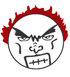 Angry Emoticon Sticker by AridenaOSD