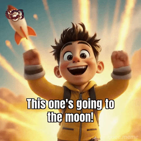 To The Moon Crypto GIF by Goeememe
