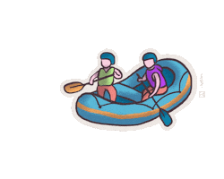 Santander Rafting Sticker by Halltec