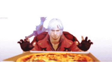 devil may cry pizza GIF