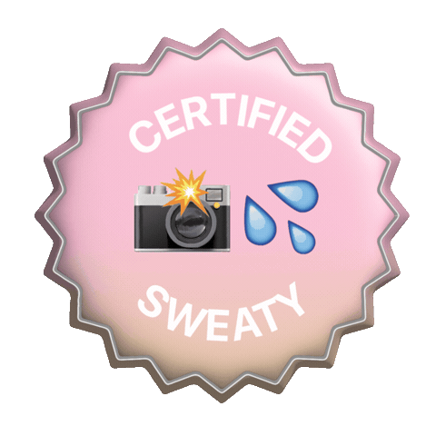 Sweaty Selfie Sticker by growwithjo