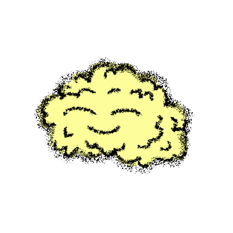 Smiley Cloud Sticker