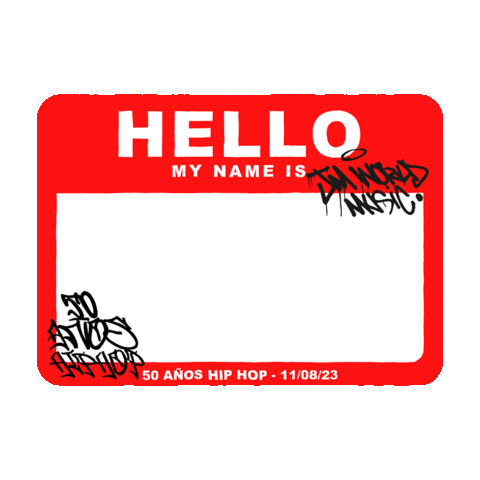 Happy My Name Is Sticker by Jm World Music