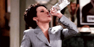 will and grace drinking GIF