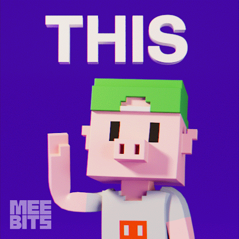 Right Here Yes GIF by Meebits