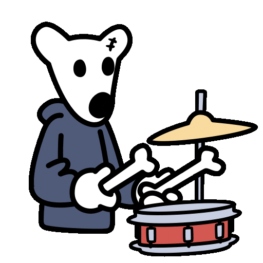 Music Band Fun Sticker by $DOGS Community