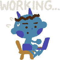 Working At Work Sticker