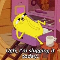 lazy adventure time GIF